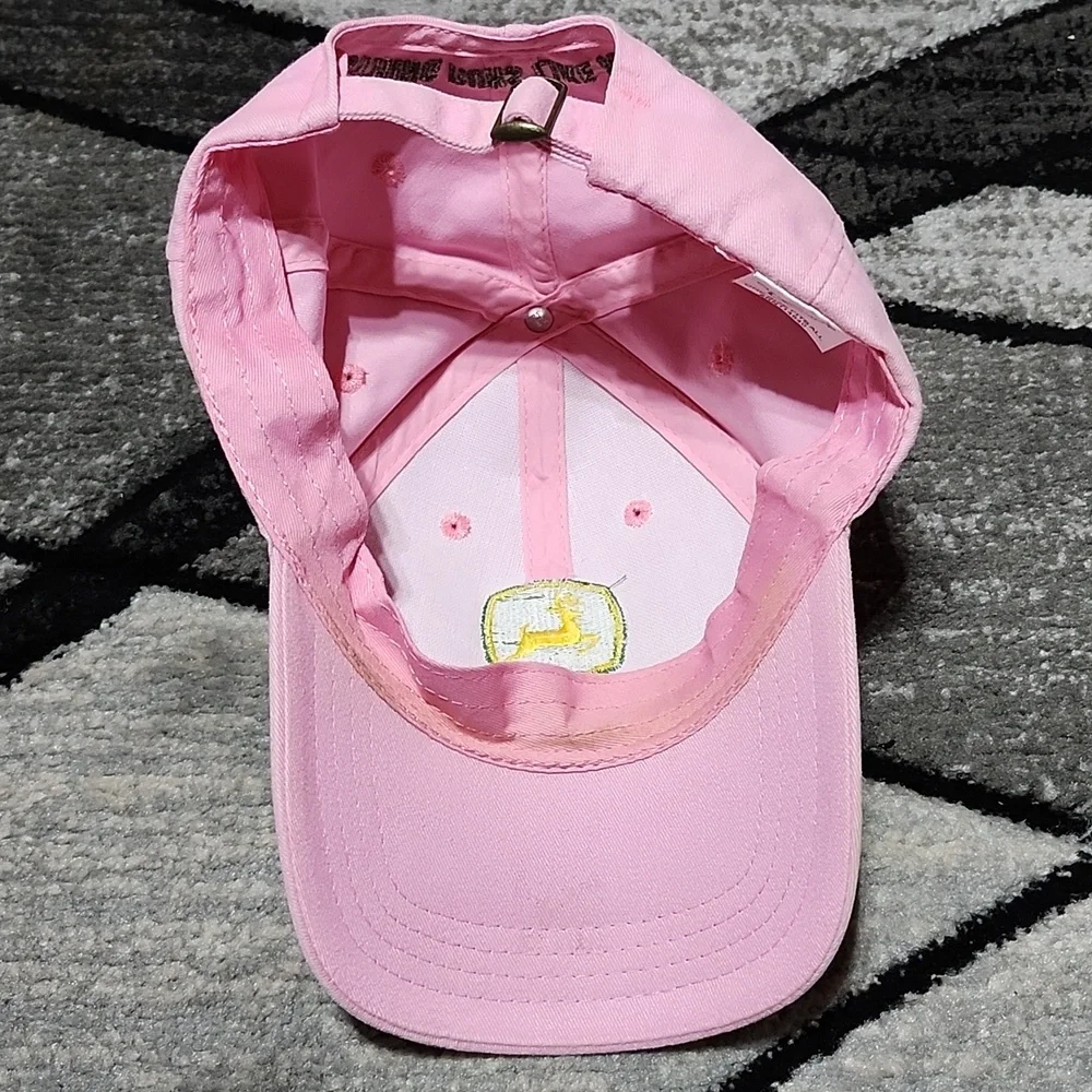 JOHN DEERE EMBROIDERED OWNERS EDITION PINK CAP HAT